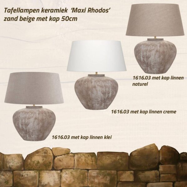 keramiek-tafellamp-amaxi-rhodos-zand-beige-met-kap-linnen-naturel keramiek-tafellamp-amaxi-rhodos-zand-beige-met-kap-linnen-naturel