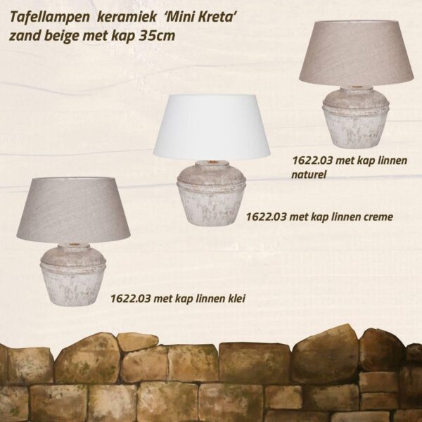 keramiek-tafellamp-amini-kreta-zand-beige-met-kap-linnen-naturel keramiek-tafellamp-amini-kreta-zand-beige-met-kap-linnen-naturel