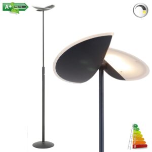 Moderne dimbare uplighter Sapporo | led | zwart | 180 cm | modern design