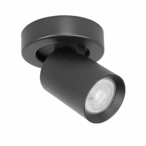 Moderne zwarte spot 1 lichts Oliver