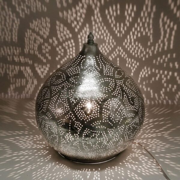 oosterse-metalen-tafellamp-o30cm-filigrain-onion-design-zilver-klein
