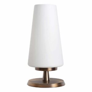 Touch tafellamp brons met opaal glas – Stijlvol en gebruiksvriendelijk