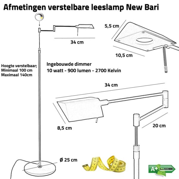 vloerlamp-led-new-bari-staal-10-watt-4 vloerlamp-led-new-bari-staal-10-watt-4