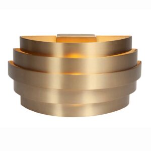 Wandlamp Scudo Messing 25 cm – Grote wandlamp met luxe gouden uitstraling