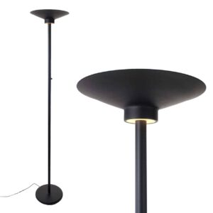 Zwarte led uplighter met dimmer