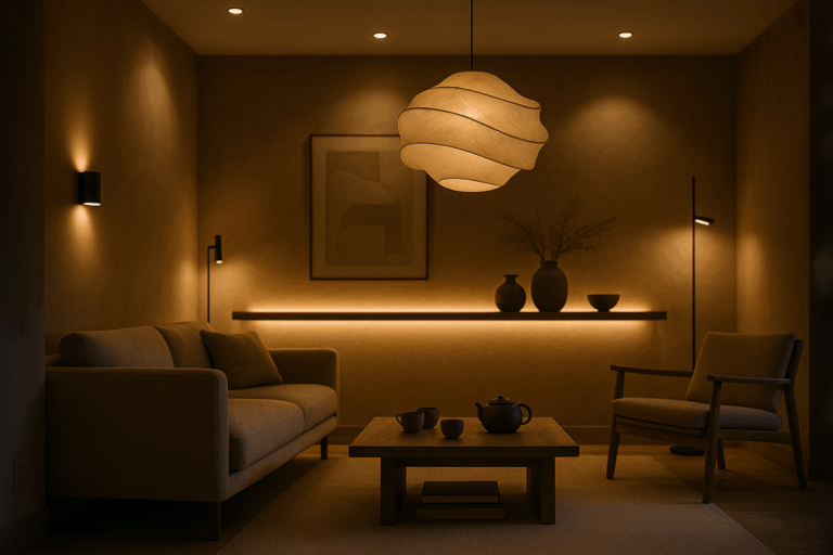 Verlichting met lichtplan interieur accent