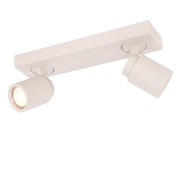 verstelbare-plafondspot-razza-2-lichts-zandkleur-creme-32-x-8-cm-gu10-4 verstelbare-plafondspot-razza-2-lichts-zandkleur-creme-32-x-8-cm-gu10-4