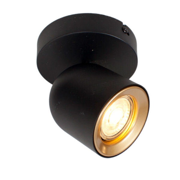zwarte-1-lichts-spot-rond-gu10-10 zwarte-1-lichts-spot-rond-gu10-10
