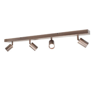 Plafondspot Bounce 4 lichts verstelbaar | cacao - bruin | GU10